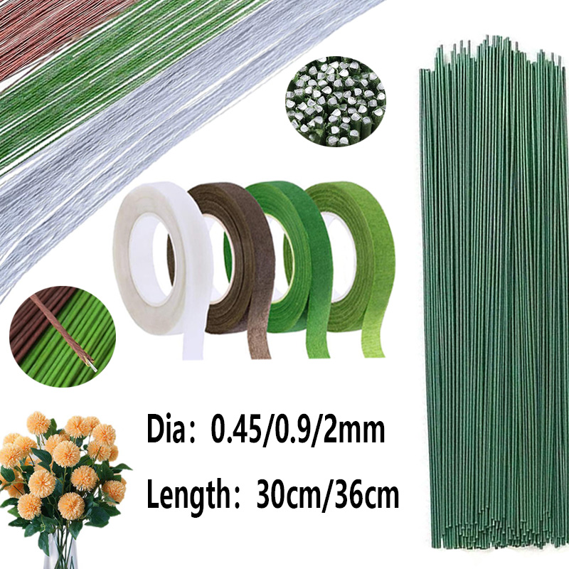Wire Stem Florist - Drut kwiatowy w kolorze jasnozielonym, grubość