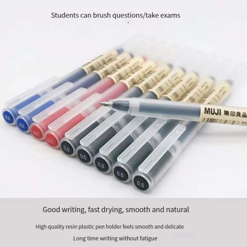 6/8 szt./zestaw Kawaii MUJIs d – Muji Stationery Gel Pen recenzja i cena
