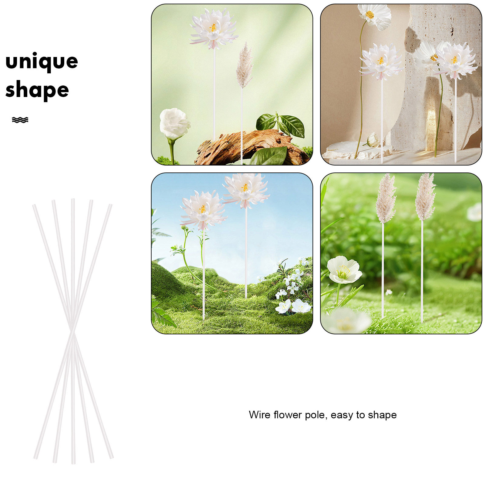 40 szt. Żelaznych drucików flo – Wire Stem Florist recenzja i cena