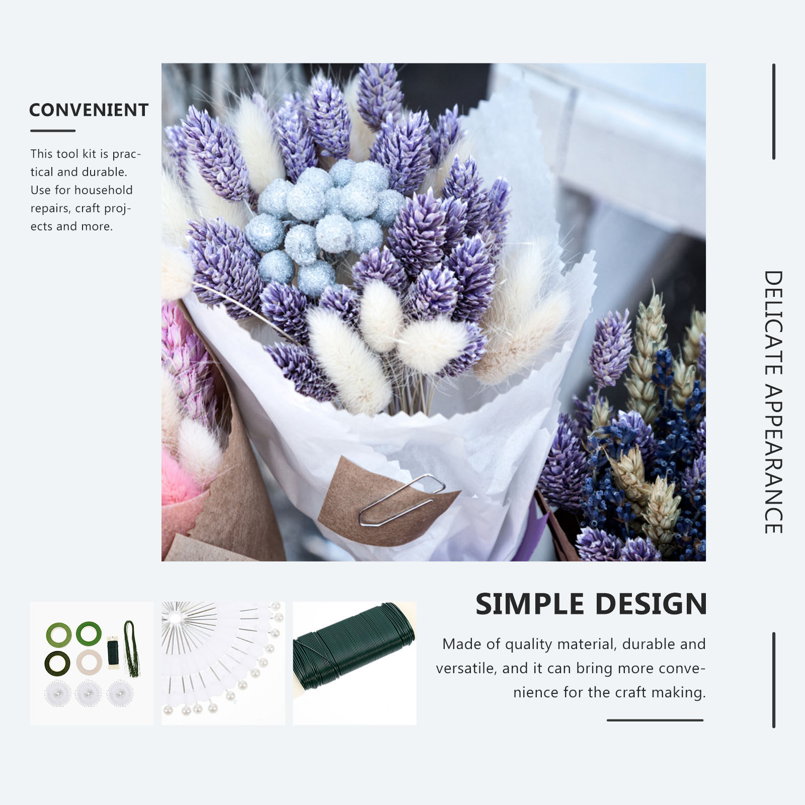 Zestaw do aranżacji kwiatów z  – Wire Stem Florist recenzja i cena