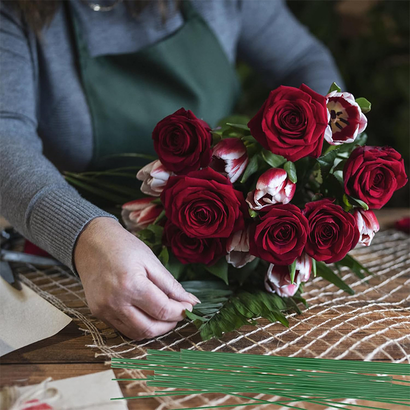 5-100 szt. Mini zielone drucik – Wire Stem Florist recenzja i cena