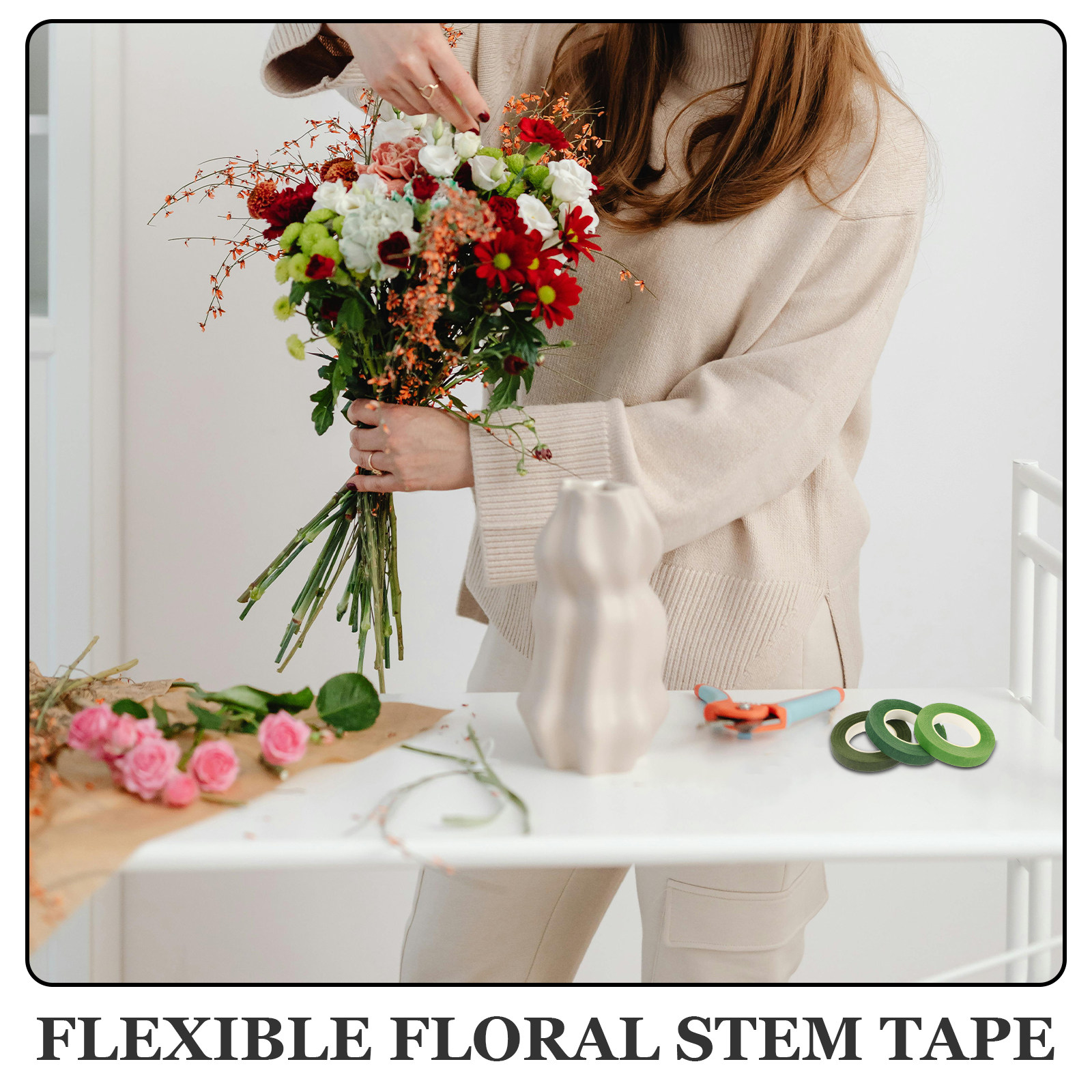 1 zestaw taśmy i drutu do komp – Wire Stem Florist recenzja i cena